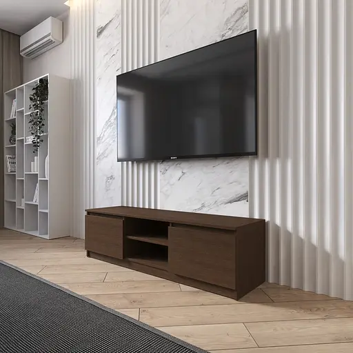 Тумба під телевізор Vays R-14, з відкритою нішею, ЛДСП, 140×40×40 см - для вітальні та спальні, під ТВ - фото 6