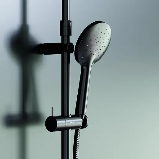 Душова система з термостатом Damixa Option black DX218091300, Чорний матовий - фото 5