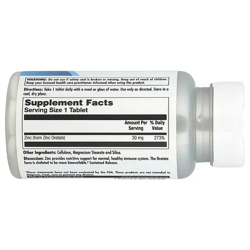 Цинк оротат KAL Zinc 30 Orotate Sustained Release, 90 таблеток - фото 2