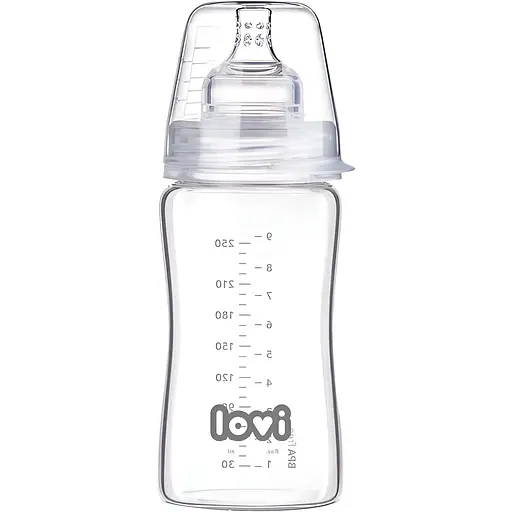 Пляшечка скляна LOVI Diamond Glass Baby Shower 250 мл (74/206) - фото 1