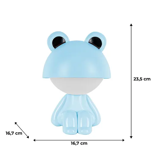 Светильник-ночник Kite LED с аккумулятором Cute Froggy голубой (K25-316-3-3) - фото 4