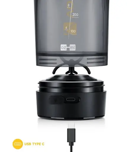 Шейкер спортивный электрический VOLTRX Gallium 600 мл Tritan Yellow (Gallium_Yellow) - фото 7