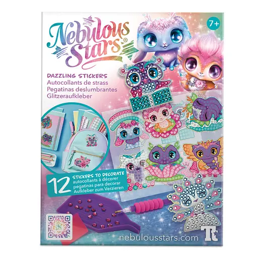 Набор для создания стикеров Космические питомцы Nebulous Stars 11023 с алмазной мозаикой - фото 2