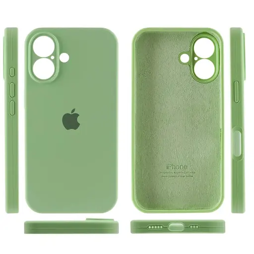 Чохол Epik Silicone Case Full Camera Protective AA для Apple iPhone 16, 6.1 М'ятний/Mint - фото 3