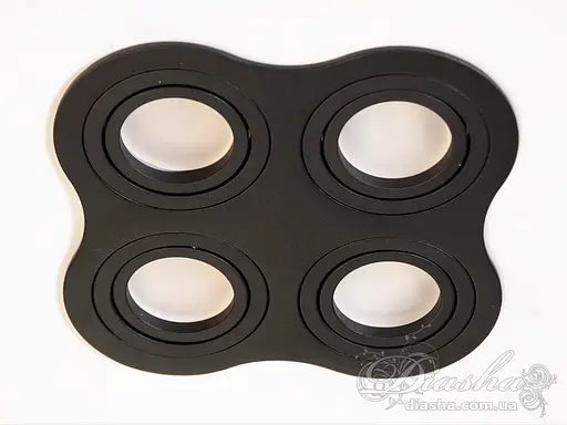 Унікальний чотирьохламповий поворотний точковий алюмінієвий світиль. - фото 2