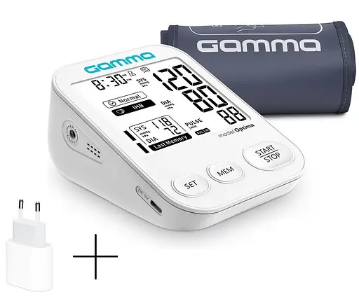 Тонометр з голосовим супроводом Gamma Optima 5gen з адаптером Type-C автоматичний на плече гарантія 5 років - фото 4