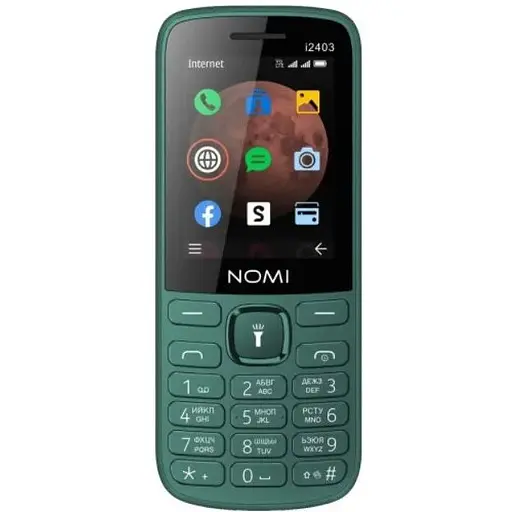Телефон Nomi i2403 Dark Green UA UCRF