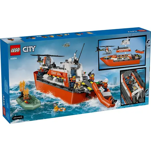 Конструктор LEGO City Спасательный катер и вертолет береговой охраны 742 детали (60504) - фото 8