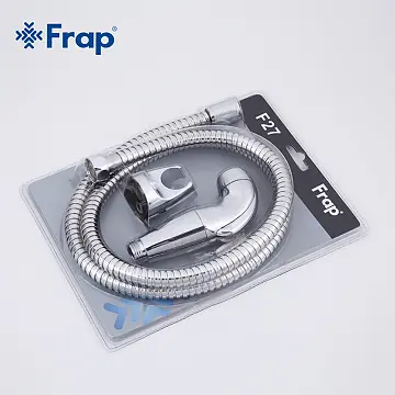 Гігієнічний гарнітур Frap F27 (лійка, шланг, кронштейн), Хром - фото 4