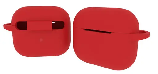 Чохол-накладка DK Silicone Candy Friendly з карабіном для Apple AirPods 3 (red) - фото 2