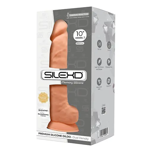 Фалоімітатор реалістичний SilexD Arnold Flesh (MODEL 5 size 10in), двошаровий, силікон + Silexpan - фото 4