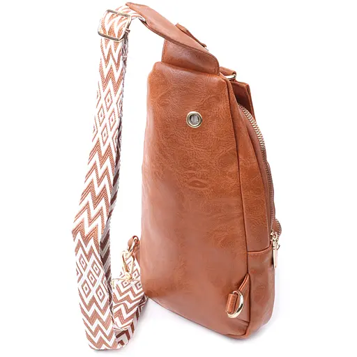 Женская слинг сумка Vintage через плечо из экокожи 16х30х8 см sum0026959 - фото 2