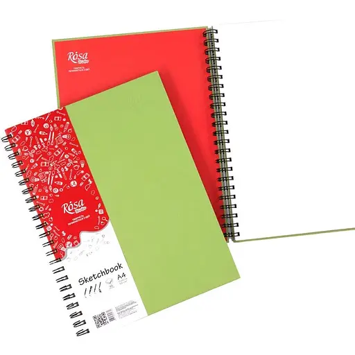 Блокнот на спіралі A4 Rosa Studio (21х29.7см) 100г/м2 80л фісташковий - фото 2