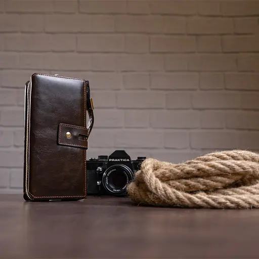 Чоловічий шкіряний клатч Vintage 19,5х10х3,5 см sum0012745 - фото 5