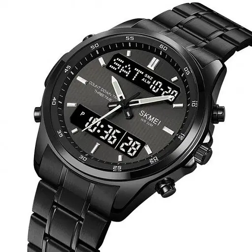 Мужские тактические часы Skmei Columb (Черные) - фото 4