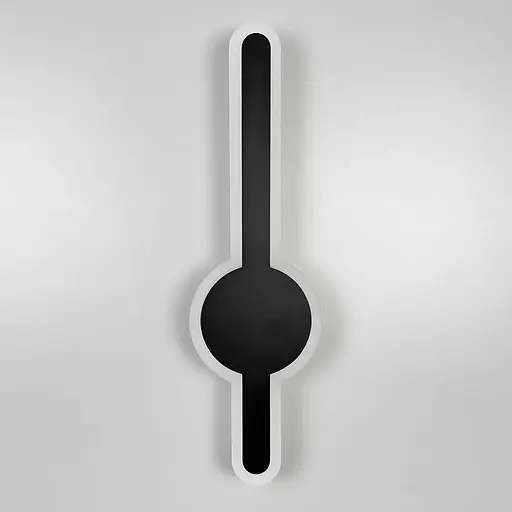 Удлиненное светодиодное черное бра 40 см Line F Арт. WJ020/400 BK - фото 7