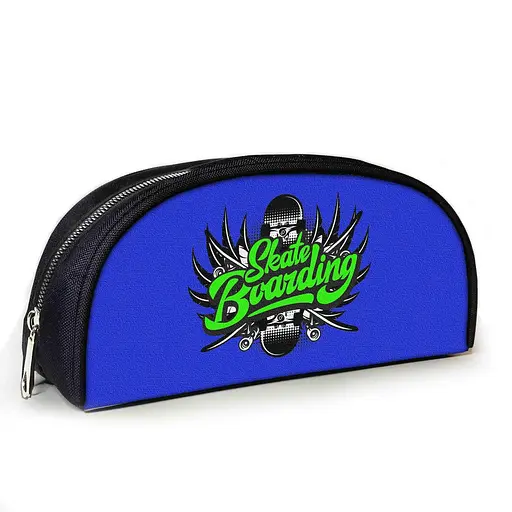 Пенал шкільний з принтом скейтборд 23х10х8 см дитячий для дівчинки, хлопчика (3912)