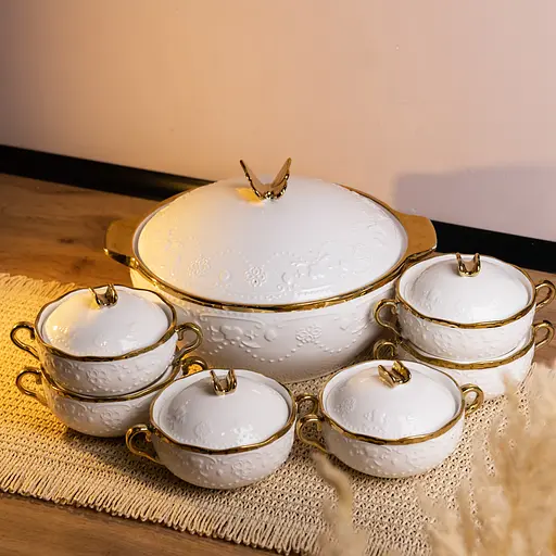 Суповой сервиз Amphora на 6 персон фарфоровый SPW-16 - фото 5