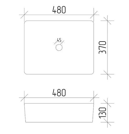 Умивальник VBI Asti M labradorite накладний VBI-013005 - фото 3