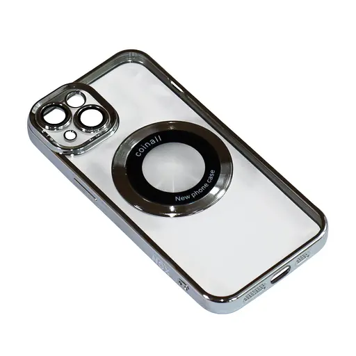 Магнітний чохол XON PhoneCase Magnetic для iPhone 13 (PCMC1113100G 8093) Сірий/Прозорий - фото 1