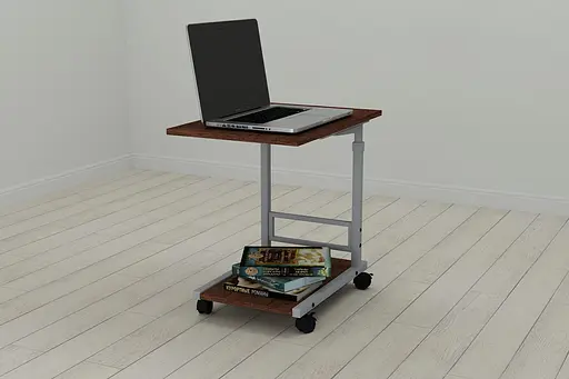 Стол приставной Ferrum-decor Френа 62x40x60 металл Серый ДСП Венге 16мм (FRD-105400) - фото 2