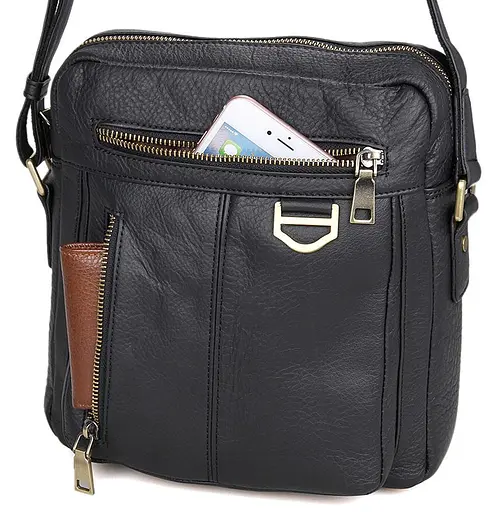 Чоловіча шкіряна сумка Vintage 23х26х7 см sum0012415 - фото 5