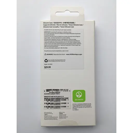 Оригинальный силиконовый чехол Samsung Silicone Case для Samsung Galaxy  S25 Mint EF-PS931CMEGWW - фото 6