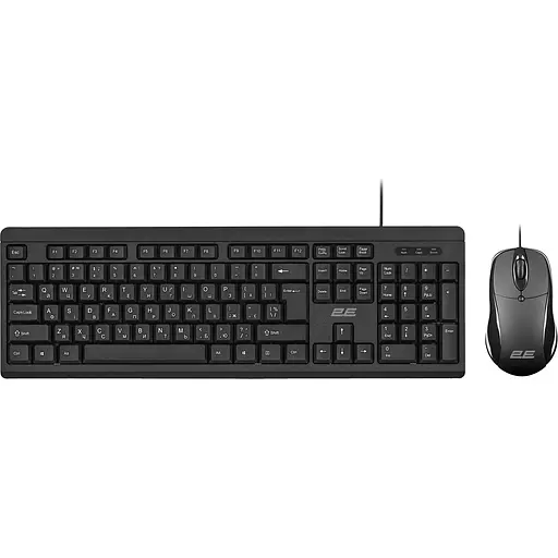 Комплект (клавіатура + миша) 2E MK401 USB UA Black (2E-MK401UB_UA) [150974]