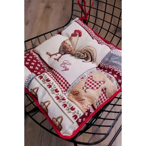 Подушка на стілець Прованс Добробут 40х40 см (44369) - фото 5