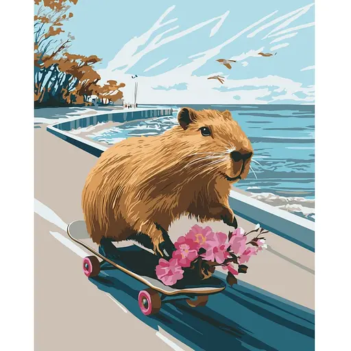 Набор для росписи ArtCraft Капибара-фристайл 40 x 50 см (11711-AC)