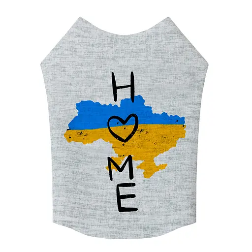 Майка для собак Waudog Clothes рисунок "Дом", M47, B 70-76 см, С 41-46 см - фото 3