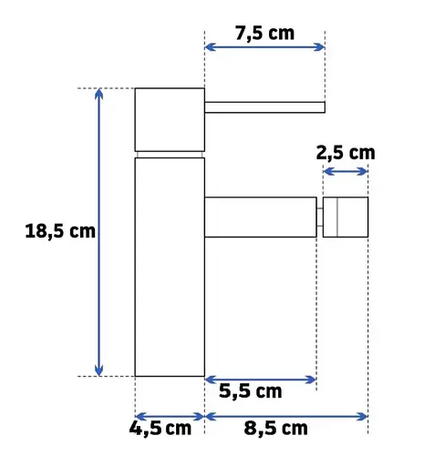 Змішувач для біде Rea Tess brushed gold REA-B7010 Золотий - фото 6