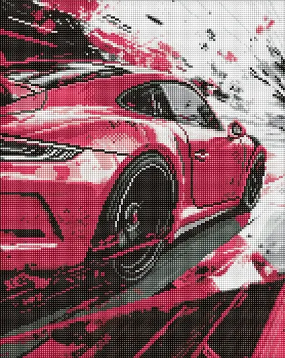 Набір з алмазною мозаїкою на підрамнику Рожевий стиль Ideyka AMO8251, 40x50 см