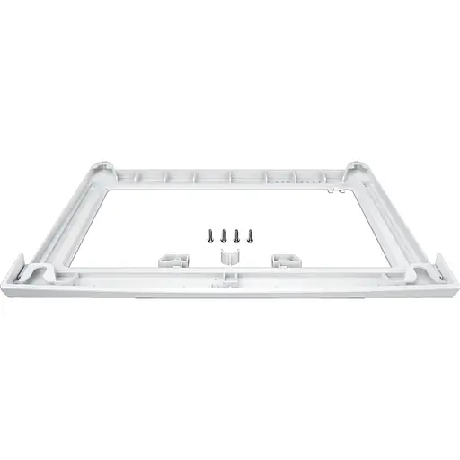 Siemens Комплект монтажный для соединения стиральной машины с сушильной машиной, выдвижная полка, белый - фото 1