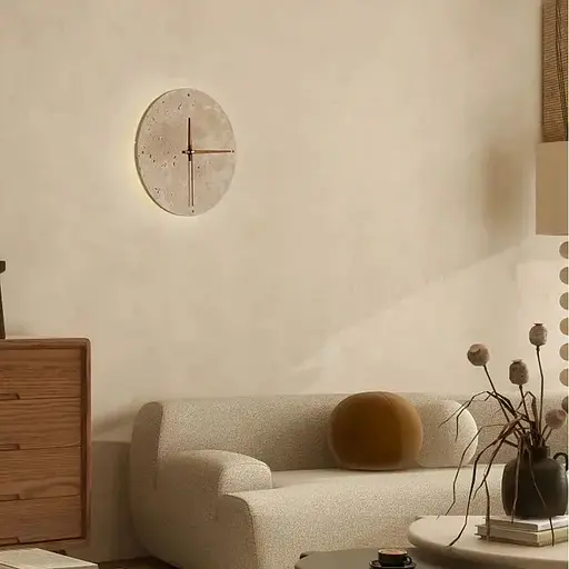 Декоративний круглий світильник-годинник Ø31 см Line F Арт. STW011R-300 - фото 5