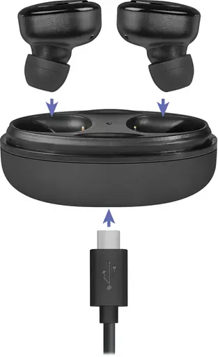 Гарнітура Defender Twins 635 TWS Bluetooth, Black (63635) - фото 3