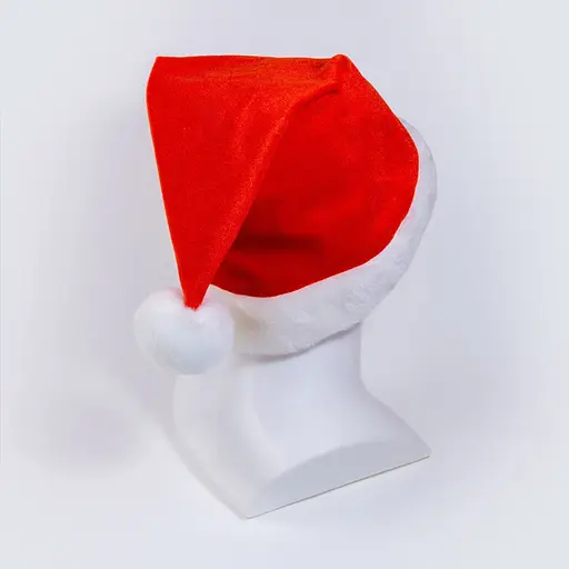 Маскарадная шапочка новогодняя красная - фото 2