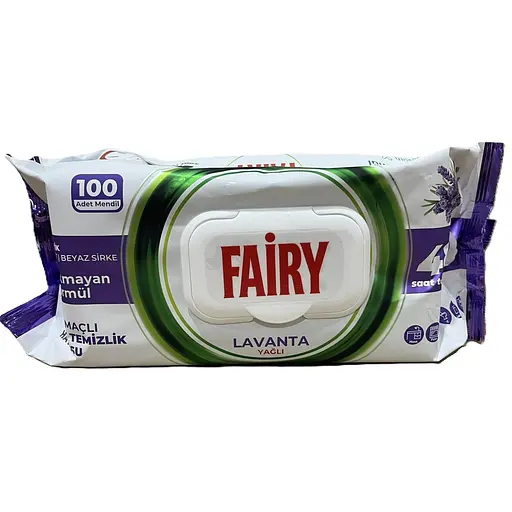 Вологі серветки для прибирання Fairy Лаванда 100 шт. - фото 1