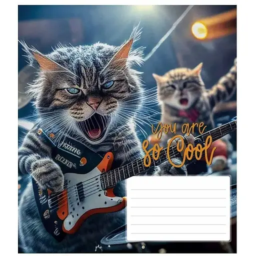 Зошит учнівський "You are so cool" Школярик 012-3241K 12 аркушів (482000647043203241)(SC) - фото 1