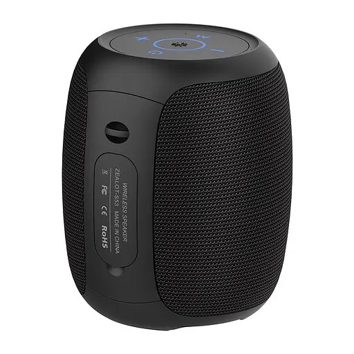 Портативна bluetooth колонка Zealot S53 TWS з LED підсвічуванням чорний - фото 4