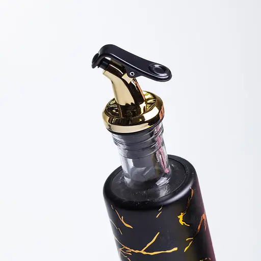 Бутылка для масла с дозатором 300 мл черный мрамор HP-1344 - фото 3