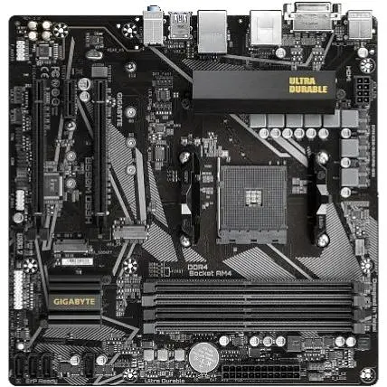 Материнская плата Gigabyte AM4 (B550) B550M DS3H, B550, 4xDDR4, CrossFireX, Int.Video(CPU), 4xSATA3, 2xM. 2, 1xPCI-E 16x 4.0, 1xPCI-E 16x 3.0, 1xPCI-E 1x 3.0, ALC887, GLan, 6xUSB3.2/6xUSB2.0, DVI-D/HDMI, MicroATX