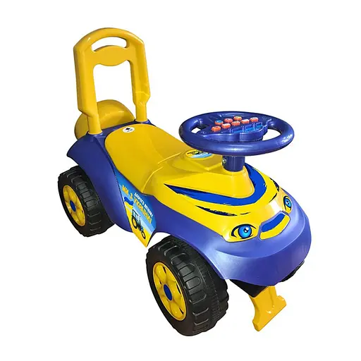 Детская каталка толокар "Машинка" 0142/17UA, музыкальная, до 35 кг