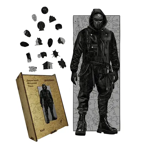 Деревянный фигурный пазл Деймон Торренс Дьявольская Ночь, А1, Деревянная коробка 500+ элементов