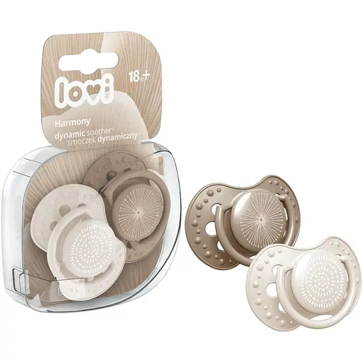 Пустышка силиконовая динамическая LOVI Harmony Girl 18+ месяцев 2 шт. (22/908girl) - фото 4