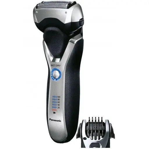 Бритва електрична Panasonic сіткова срібно-чорна (ES-RT77-S520) - фото 1