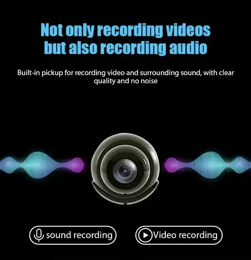 WiFi-камера X5 1080P HD - міні-камера спостереження з нічним баченням, детектором руху, широким кутом 140° - фото 14