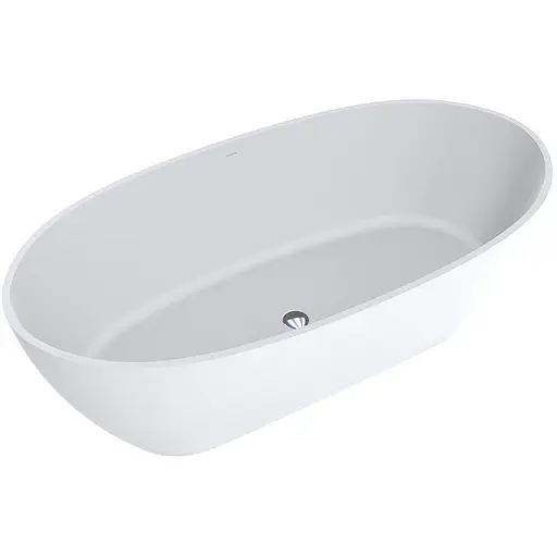 Ванна Mraggo Estella матова з литого мармуру 1680x830x560 00313502 Білий матовий - фото 1