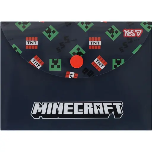 Папка-конверт Yes Minecraft TNT B7 на кнопке (492001)