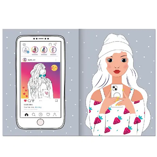 Детская раскраска "Girls' Lifestyle" Апельсин РМ-88-03 серия "Dream & Style" - фото 2